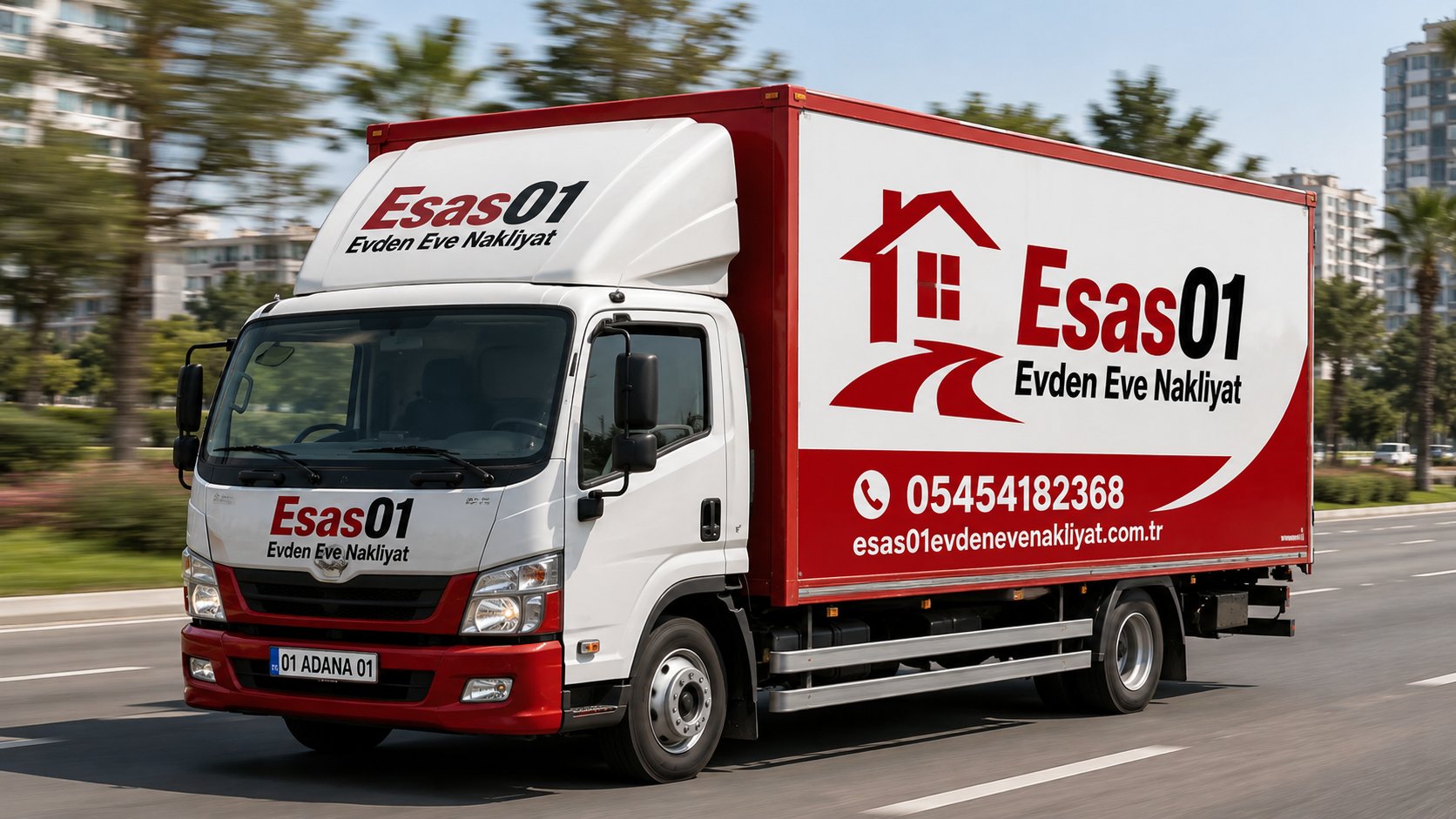 Adana evden eve nakliyat - Esas01 nakliyat kamyonu